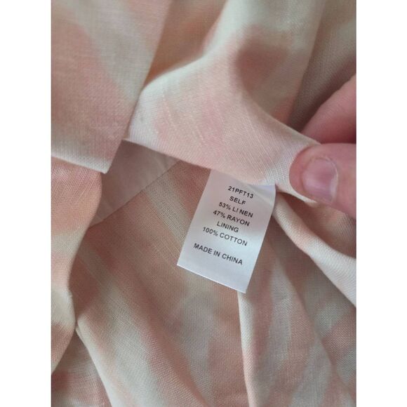 NWT Hunter Bell Conway Peplum pink print blouse sz 2 - Picture 6 of 6